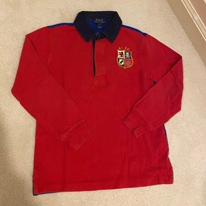 Polo Ralph Lauren long sleeve rugby shirt, size 7